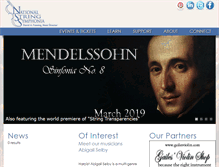 Tablet Screenshot of nssorchestra.org